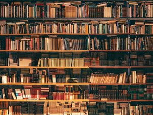 a big bookshelf